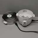 CUCKOO One Touch Rice Cooker 3-Cup (Uncooked) / 6-Cup (Cooked), Mini Rice Cooker & Warmer with Steamer Tray, Versatile Grain Cooker, Soup Maker, Auto Keep Warm, White (CR-0301C)