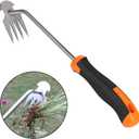 Weed Puller Tool,Portable Garden Weeder Tool,2024 New Gardening Weeding Tools,for Hand Weeder Puller for Vegetable Gardening Backyard Farm Planting & Uprooting Weeding Tool (Rubber Handle)