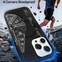 Heavy Duty for iPhone 15 Pro Max Case - Compatible with MagSafe Shockproof Protective Rugged Magnetic Men Military Grade Shock Drop Proof Phone Cover Funda for Apple 15 Promax Case, Black