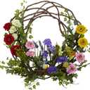 Nearly Natural 22in. Artificial Spring Floral Wreath