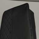 Upgraded Extra Large Car Seat Organizer Backseat with 3 Storage Pockets, Multipurpose Car Organizer Hanging Car Trash Bag Can Premium PU Leather Garbage Can 3 Gallon Large Capacity, Black