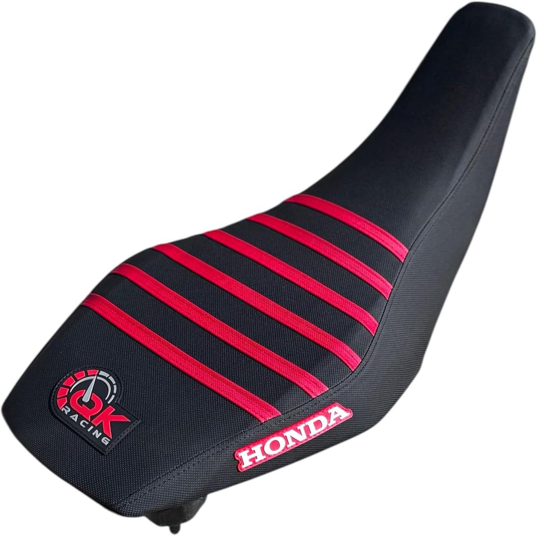 Seat Cover - Compatible Fit 2008-2018 TRX400EX 400X TRX 400EX 400 X TRX 400 EX Quad (Red/Black)