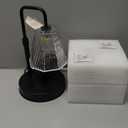 GVY Candle Warmer Lamp with Timer  Dimmable Wax Warmer for Vintage Room Decor, Height Adjustable Candle Lamp for Mom, Birthday Gifts for Women,House Warming Gifts for New Home Decor with 2 Bulbs (Black)