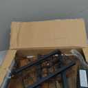 Furologee Kitchen Bakers Rack with Power Outlet, Microwave Oven Stand with Storage 4 Tiers, Coffee Bar Table with 6 S Hooks, Kitchen Storage Shelf Rack for Spices, Pots, Rustic Brown (22inch)