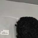 Drawstring Ponytail for Black Women, Afro Puff Kinky Curly Hair Ponytail Extension with Bangs Black Updo Natural Hair Ponytail (1B Natural Black)