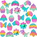 24 Pack Easter Gifts for Kids - Dinosaur Pop Fidget Toy with Gift Cards for Kid Boy Girl, Bulk Kid Easter Egg Fillers Party Favors School Classroom Prizes Exchange Goodie Bags Stuffers