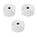 Universal Bullet Security Camera Junction Box Mount Bracket Plastic Rainproof Junction Box Mount Bracket for IP Camera Electric Enclosure, Indoor/Outdoor Wall Cable Junction Base Boxes (3 Pack)