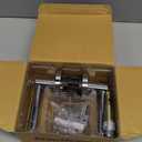 Kwikset Milan Entry Door Handle with Lock and Key, Secure Keyed Reversible Lever Exterior, Doorlock, For Front Entrance and Bedrooms, Polished Chrome, Pick Resistant Smartkey Rekey Security