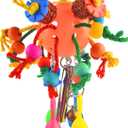 KATUMO Bird Toys, Parrot Toys Parakeet Foraging Shredder Hanging Toys Bird Ball Treats for Conure Mini Macaw Cockatiel Lovebird Small-Medium Birds