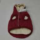Fleece Lining Extra Warm Dog Hoodie in Winter for Small Dogs Jacket Puppy Coats with Hooded,Red M (Medium (Pack of 1))