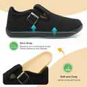 BARERUN Womens Slippers Barefoot Bedroom House Shoes for Women Wide Non-slip Diabetic Orthopedic Neuropathy Swollen Bunions Arthritis Edema Indoor Outdoor Slippers