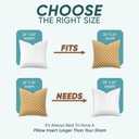 Pillowflex Synthetic Down Pillow Insert - 26x26 Down Alternative, Ultra Soft Large Square European Throw Pillow, Couch Euro Sham, Bed - 1 Decorative Form (26 Inch by 26 Inch)