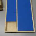 Dog Nail Scratch Pad with Treat Box, Solid Wood Nail Filing Board That Trims Nails Naturally Without Clippers for Dogs That Hate Nail Cutting, Indoor and Outdoor Training Tool (Blue)