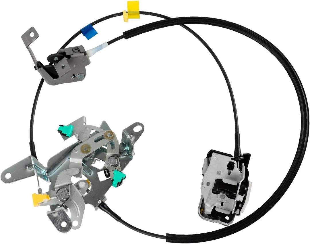 Nakuuly Right Passenger Side Rear Door Lock Latch & Cable for Ford F250 F350 F450 F550 Super Duty 1999-2007, Upper and Lower Latches Assembly Replace 6C3Z-28264A00-A 6C3Z28264A00A