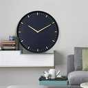 Clock 20 Inch (50cm) Wall Clock, Silent Non Ticking Battery Operated Movement, Home/Wall Decor, Easy to Read, Decorate Bedroom/Living Room/Office