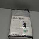 100% Blackout Shield Linen Blackout Curtains for Bedroom 102 Inches Long, Back Tab/Rod Pocket Living Room Drapes, Thermal Insulated Blackout Curtains 2 Panels Set, 50" W x 102" L, Grey