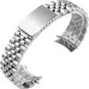 Jubilee Watch Band Bracelet Replacement For Rolex Solid Link Stainless Steel