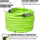 Flexzilla Garden Hose 3/4 in. x 100 ft., Lightweight All-Weather Water Hose, Durable and Flexible, Leak-Free Connections