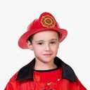 Kangaroo Firefighter Hat Pretend Play Toy Dress Up Fireman Plastic Red Hat I Fire Helmet Accessories I Perfect for Halloween