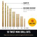 Micro Drill Bits Set with Pin Vise | Small Hand Drill - Pin Vise Hand Drill Manual, PCB Mini Bits for Resin Beads Polymer Clay | DYI Jewelry Making, set