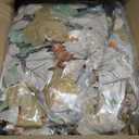 Neutral Fall Garland for Mantle Fireplace - 2 Pack Toatal 18Ft Outdoor Autumn Leaves Decor for Home Front Door with Pumpkins Indoor Maple for Farmhouse Stairs Porch Halloween Thanksgiving Decorations (9Ft)