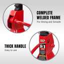 BIG RED T43202 Torin Heavy Duty Steel Jack Stands: 3 Ton (6,000 lb) Capacity Car Lifting Stand,1 Pair (Not Suitable for SUV,Truck)