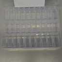 Mathtoxyz Bead Organizer Box, 31Pcs Small Beads Organizers and Storage Plastic Cases Mini Clear Dimond Storage Containers Boxes with Hinged Lid and Rectangle for Bracelet Making DIY Jewelry Craft Nail