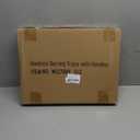 Bamboo Serving Tray with Handles Set of 2 - Decorative Wooden Trays for Eating, Working, and Storing, Suitable for Use in Bedroom, Living Room, Kitchen, Bathroom, Outdoor Scenarios and More