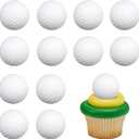 24Pcs Golf Cupcake Toppers Sports Golf Ball Cupcake Picks Golf Birthday Cake Decorations for Baby Shower Golf Sports Players Theme Birthday Party