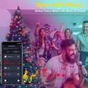 YOSION APP Control RGB LED Christmas Lights, Smart Fairy String Lights, Ideal for Xmas Tree, Wedding Garden, Home, Party, Halloween Festival Deco (200leds-66ft)