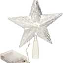BenefitUSA Christmas Tree Light Top Star Topper Table Lovely Shiny Xmas Decorative