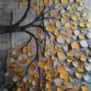 crmotu Tree of Life Large Wall Art for Living Room, Golden Tree Neutral Abstract Canvas Painting Art Prints, Nature Plant Modern Pictures Wall Decor for Bedroom Bathroom Dining Room Office 30"X60"