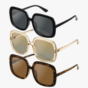 miyya Oversized Polarized Sunglasses Women, Trendy Retro Sun Glasses for Women 2025, Oversized Shades