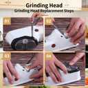 Besynersharp Pro Knife Sharpener, Besyner Knife Sharpener Electric, Equipped with Replaceable Grinding Accessories, Anti Slip Base, Quick Sharpening and Polishing (2PC)