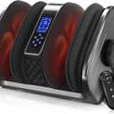TISSCARE Foot Massager with Heat: FSA HSA Eligible Shiatsu Foot Massager for Plantar Fasciitis,Neuropathy, Circulation and Pain Relief for Foot Calf Gifts for Women and Men (Upgrade Gray)