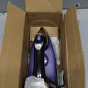 Hamilton Beach Steam Iron for Clothes & Garment Steamer with Smooth Press Stainless Steel Soleplate, 1200 Watts, 8 Retractable Cord, Black (14214)