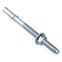 Party Animals 1/2 x 6 Inch Wedge Anchor, 25 PCs Zinc-Plated Industrial Anchor Bolts for Cement, Concrete