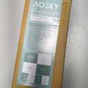 AOSKY No Drill Cordless Blackout Cellular Shades, 33" W x 64" H, White