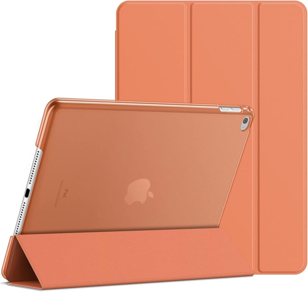 JETech Case for iPad Air 2 (2nd Generation), Smart Cover Auto Wake/Sleep (Orange)