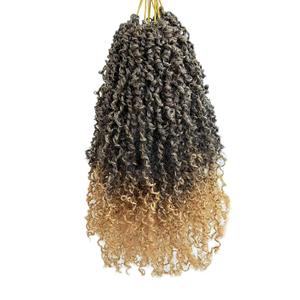 10 Inch Pre-Looped Yanky Twist Crochet Hair, 30 Strands/Pc, Mini Passion Twists, Senegalese Braiding Hair (T27, 8 Pcs/Pack)