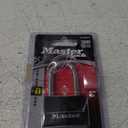 MASTER LOCK 141DLF Padlock, Covered Aluminum Lock, 1-9/16 in. W, Black