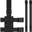 Saintrygo 1 Pack Tactical Drop Leg Holster Nylon Tactical Drop Leg Platform Adjustable Module Bag for Hunting (Black)