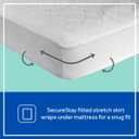 Sealy Baby 2-PACK Fitted Waterproof Infant Crib Mattress Protector Pad and Toddler Bed Cover, Durable and Comfortable Topper, Machine Washable and Dryer Friendly, 52x28- White