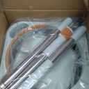 Spin Mop and Bucket with 6 Microfibra Replaceable Mop Pads, Self Separation Dirty and Clean Water System Self Wringing 360 Rotating Square Mop-Head (1 Bucket + 52'' Mop + 6 Microfibra Pads)