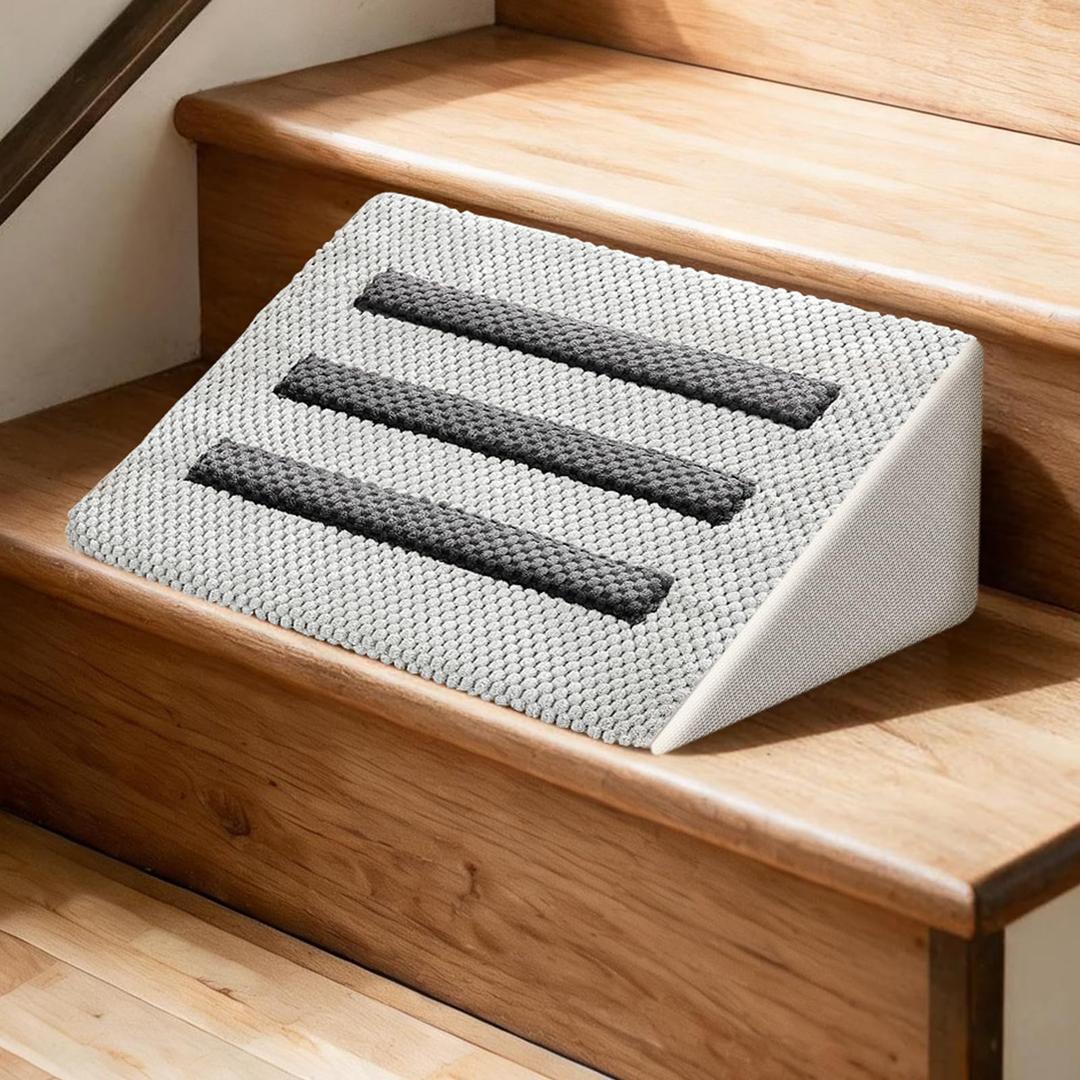 6 Pack Dog Ramp for Stairs, 35D High-Density Foam 3 Non-Slip Pet Steps