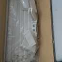 Clear Acrylic Dog Playpen with Door,23.6" Puppy Playpen,Easy Assemble Pet Fence,10-Panel for Puppies/Small Dog Play Pen Indoor (White, 23.6 Inch-H, 10 Panel)