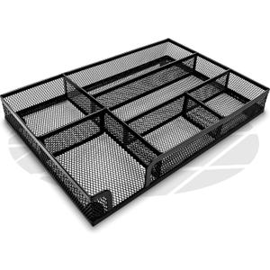 Desk Drawer Organizer Tray Versatile Metal Mesh Desk Organizers and Accessories for Office Supplies, School, Home, 12.60 x 8.66 x 1.77 Inches (Large)