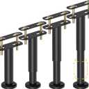 4 Pcs Adjustable Height Bed Support Legs 5.9-10.5 inch, Bed Frame Center Support Legs for Bed Frame/Bed Center Slat/Furniture,Heavy Duty Metal Bed Replacement Legs Bed Slats Support Legs