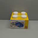 LEGO Brick Drawer, 4 Knobs, 1 Drawer, Stackable Storage Box, White