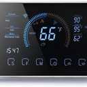 Smart WiFi Thermostat,Energy-Efficient Programmable Home Thermostat, Heat Pump Compatible,Included C-Wire Adapter, Alexa & Google Assistant Voice Control